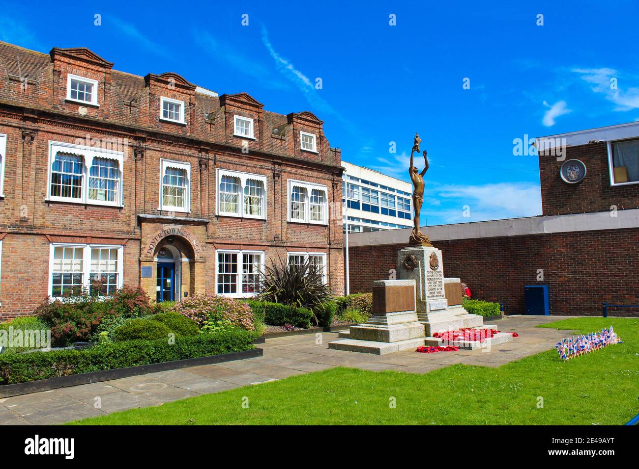 Vista dell'edificio del Consiglio cittadino di dover a dover, Kent, UK Foto Stock