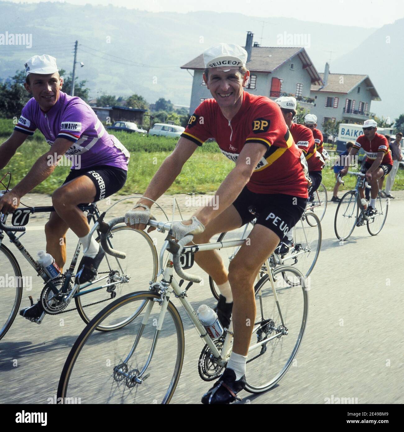 Tour de France, le Grand-Bornand, alta Savoia, Francia, 1968 Foto Stock