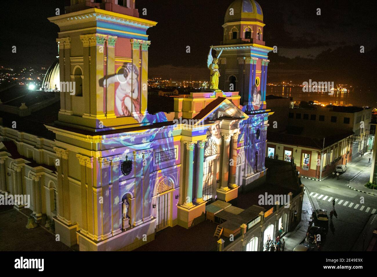 Cattedrale di nostra Signora dell'Assunzione, Santiago de Cuba, Cuba Foto Stock