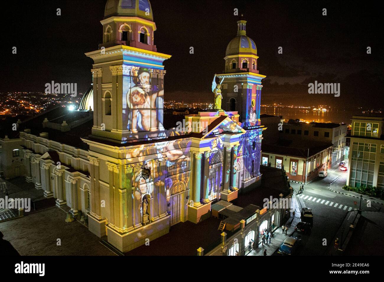 Cattedrale di nostra Signora dell'Assunzione, Santiago de Cuba, Cuba Foto Stock