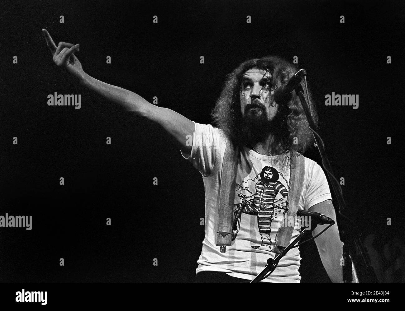 Billy Connolly vive a Londra 5/7/1977 Foto Stock