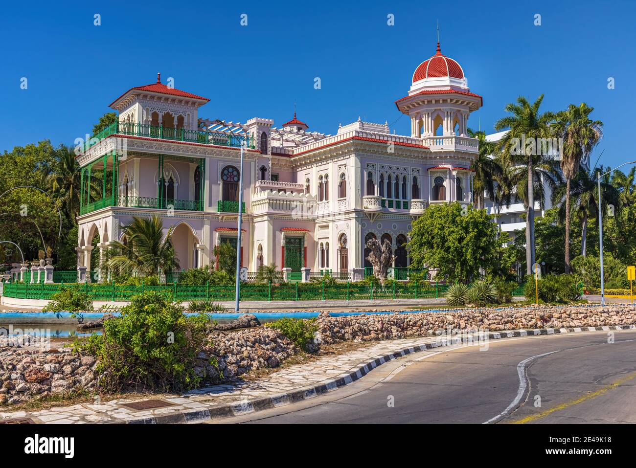 Cuba, Cienfuegos, Palacio del Valle Foto Stock