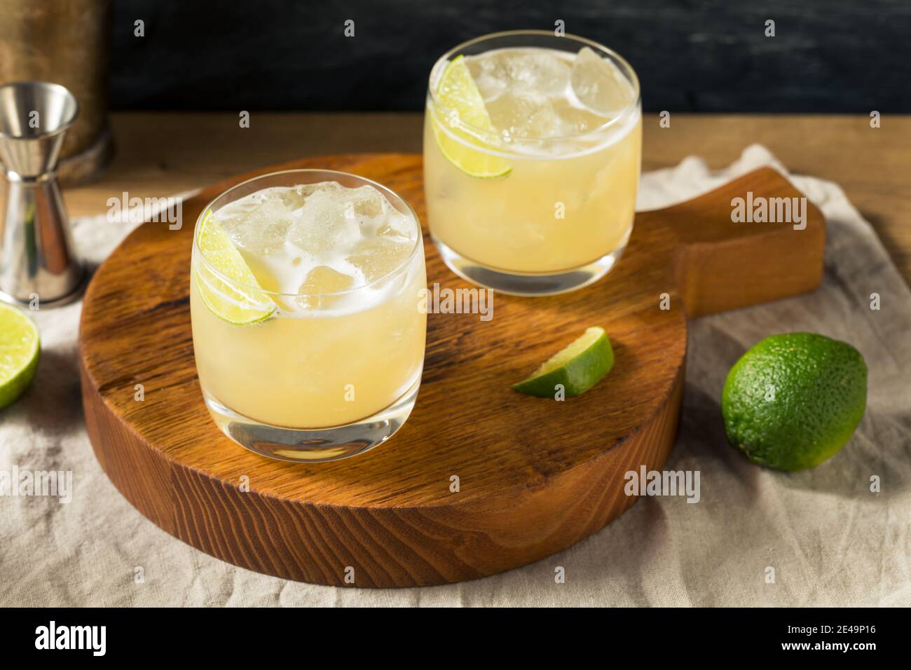 Cocktail boozy rinfrescante Tommys Margarita con Tequila Foto Stock