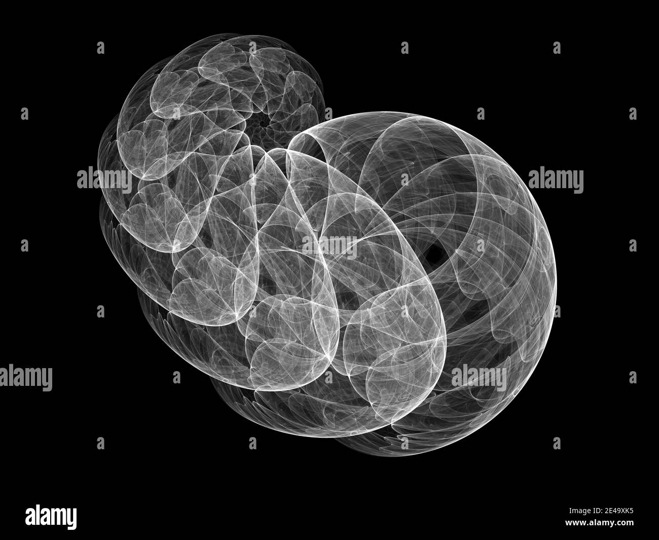 surreale futuristico digitale 3d design arte astratto sfondo illustrazione frattale per la meditazione e la decorazione carta da parati Foto Stock