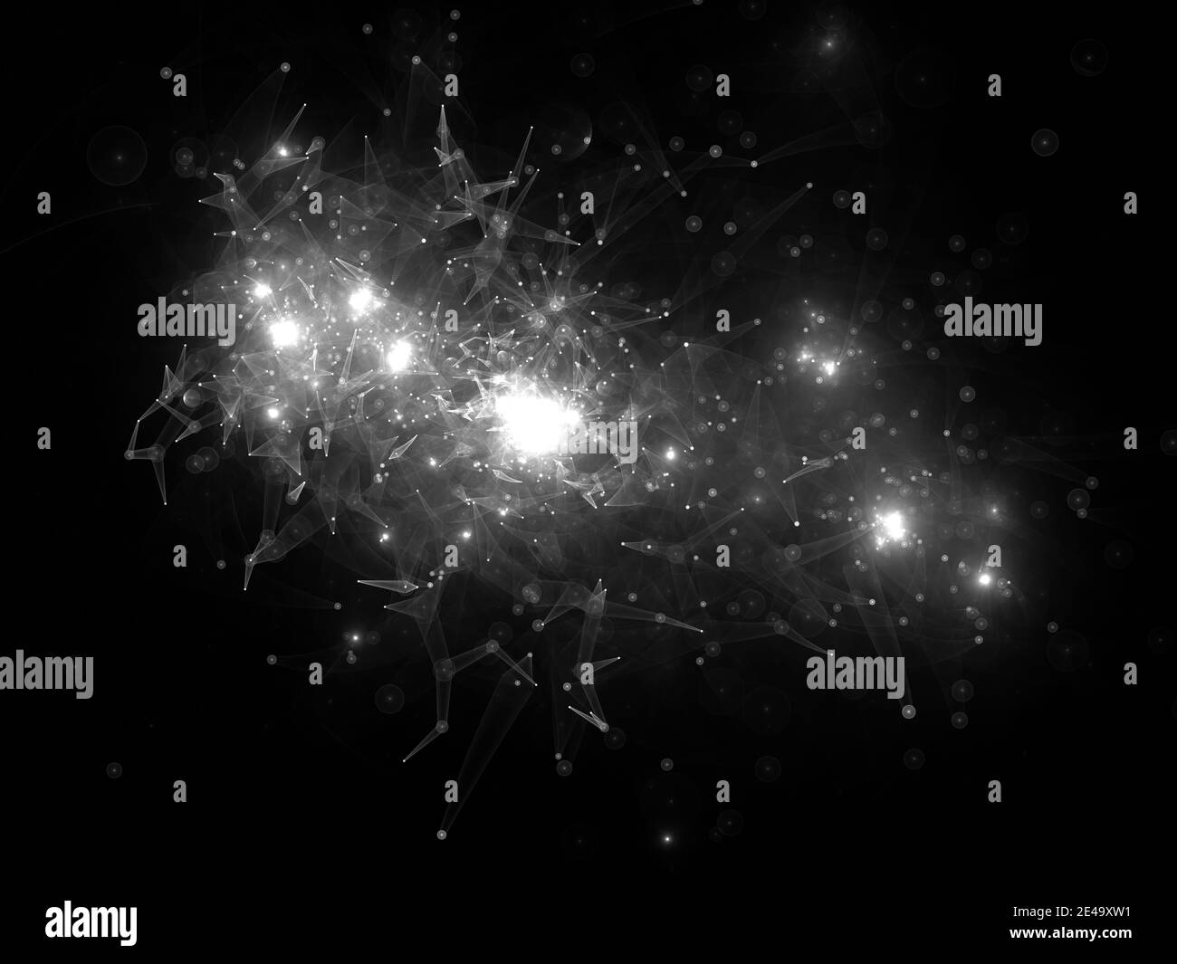 surreale futuristico digitale 3d design arte astratto sfondo illustrazione frattale per la meditazione e la decorazione carta da parati Foto Stock