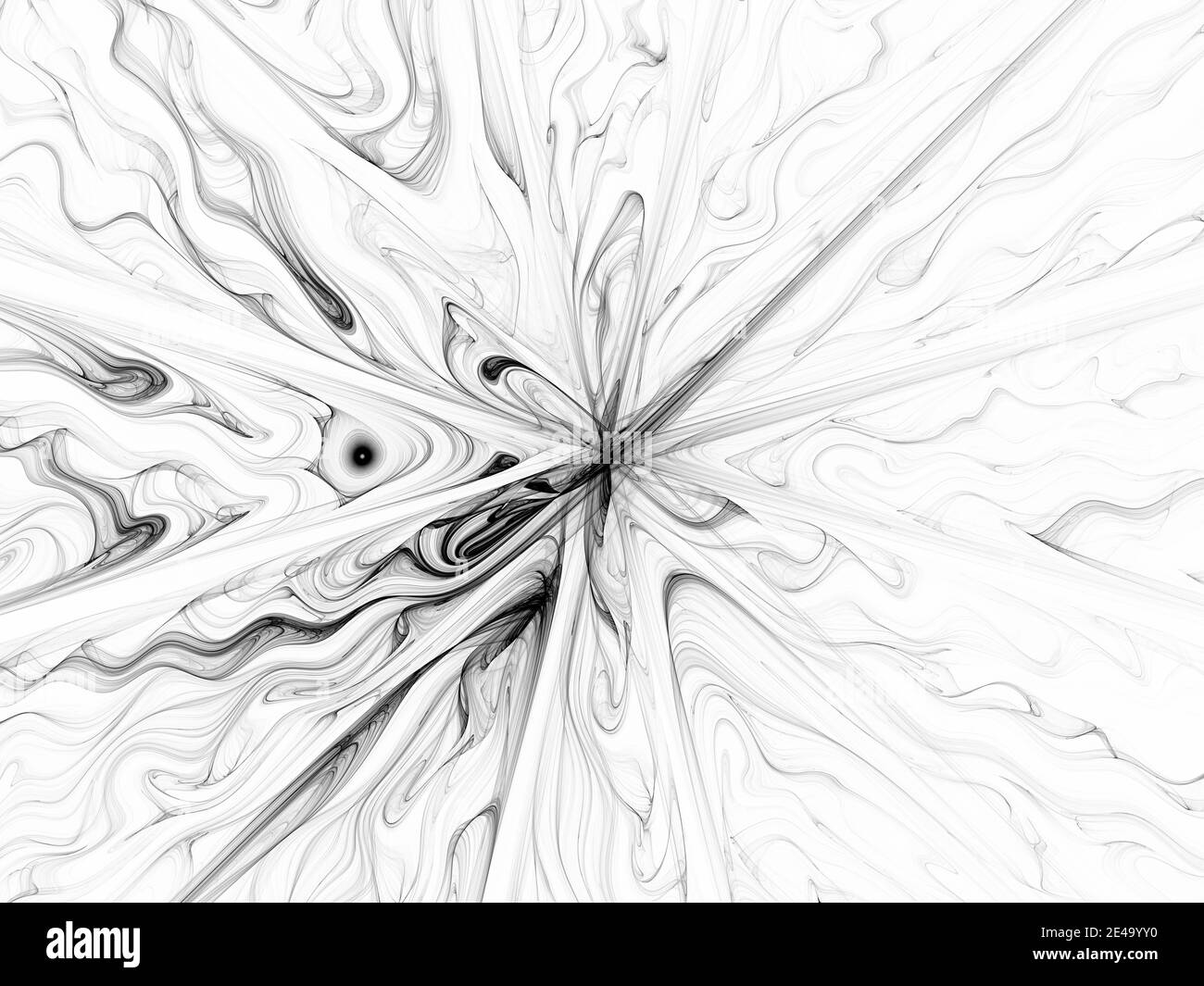 surreale futuristico digitale 3d design arte astratto sfondo illustrazione frattale per la meditazione e la decorazione carta da parati Foto Stock