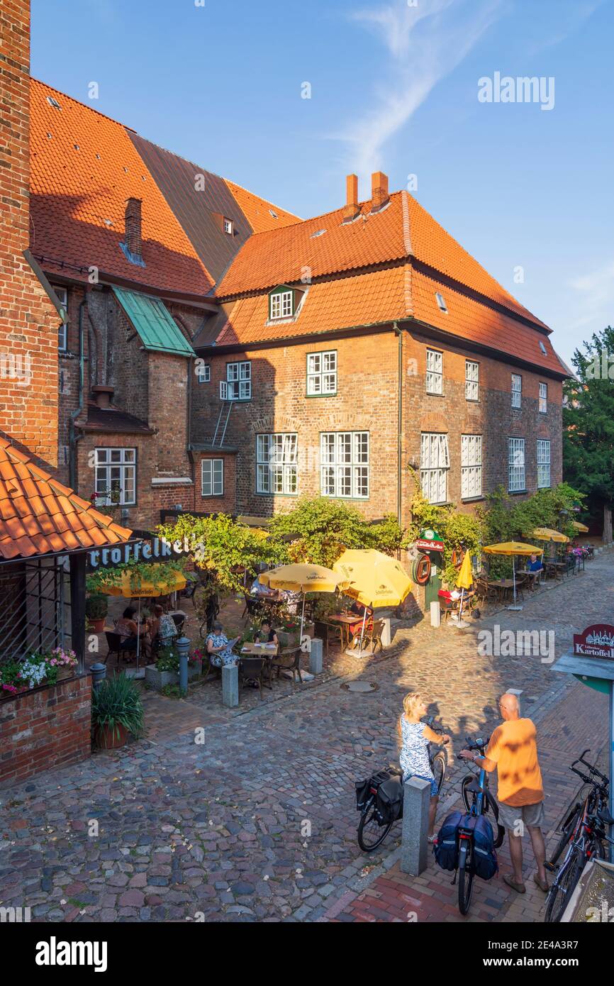Lübeck, ristorante Kartoffelkeller a Heiligen-Geist-Hospital, Casa di riposo e di cura, Ostsee (Mar Baltico), Schleswig-Holstein, Germania Foto Stock