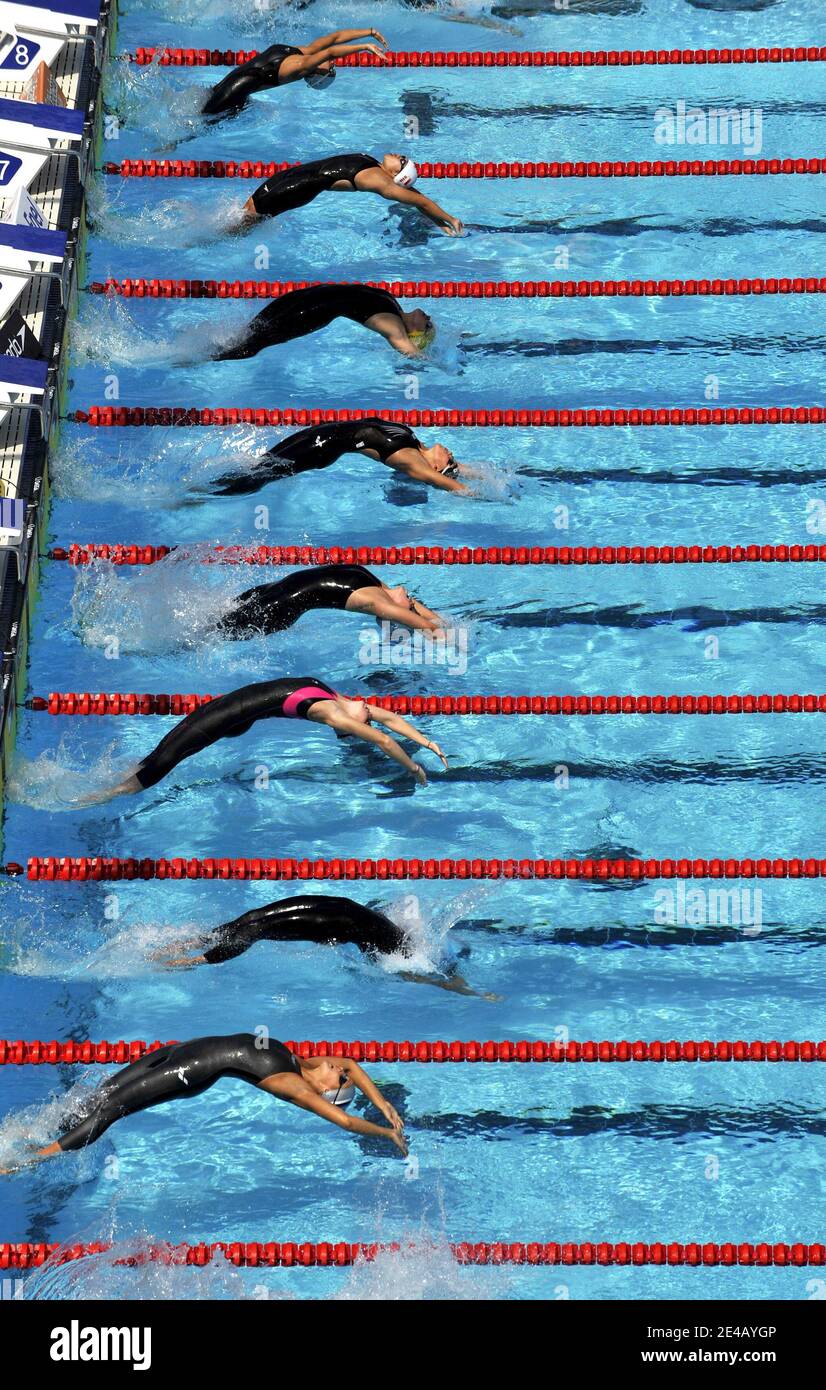 Atmosfera durante il 13° Campionato del mondo di nuoto 'FINA', a Roma, Italia, il 31 luglio 2009. Foto di Christophe Guibbaud/ABACAPRESS.COM Foto Stock