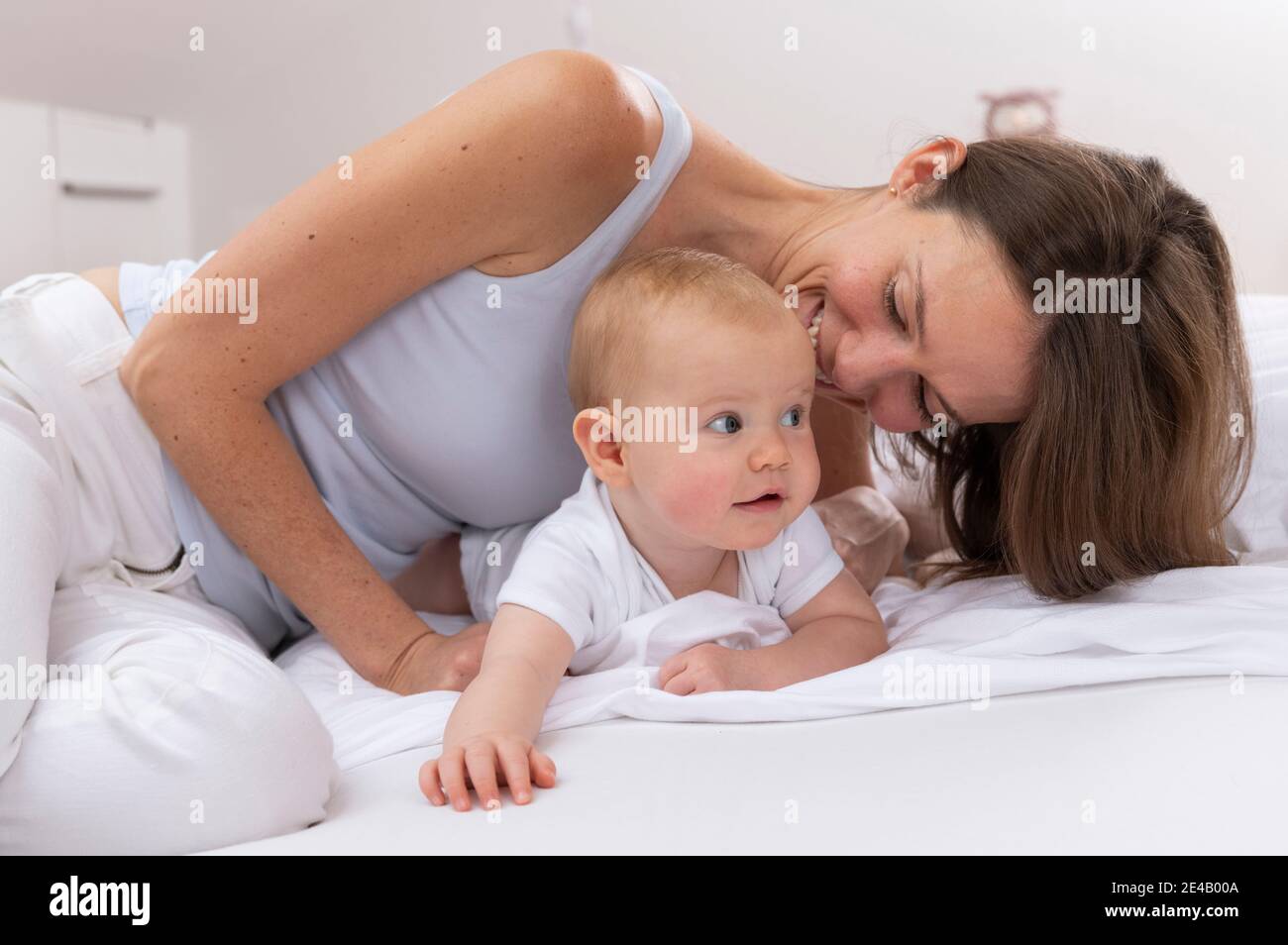 Madre e bambino Foto Stock