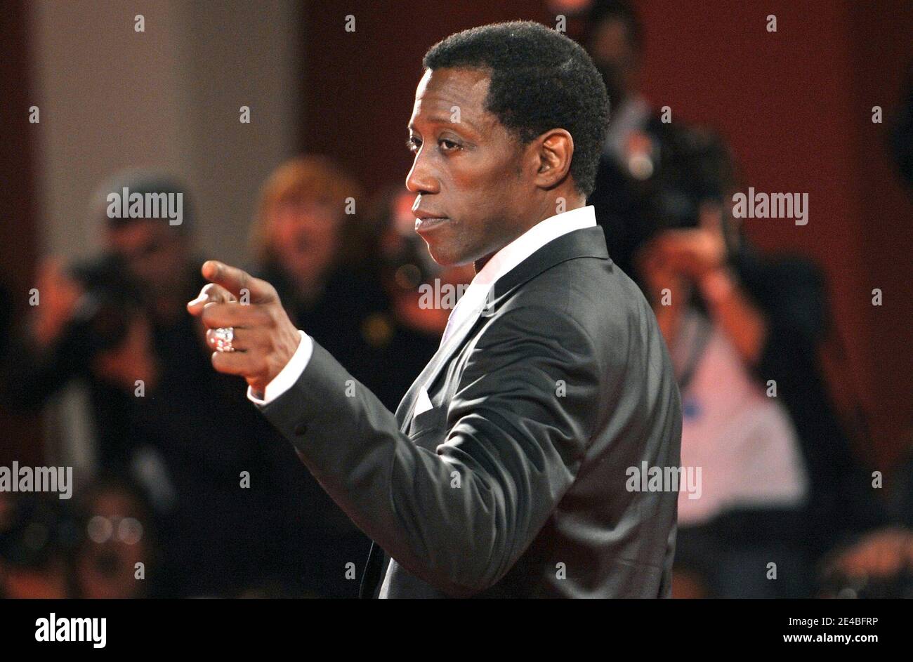 L'attore Wesley Snipes partecipa alla proiezione "Brooklyn's Finest" alla Sala Grande durante il 66° Festival del Cinema di Venezia, l'8 settembre 2009. Foto di ABACAPRESS.COM Foto Stock