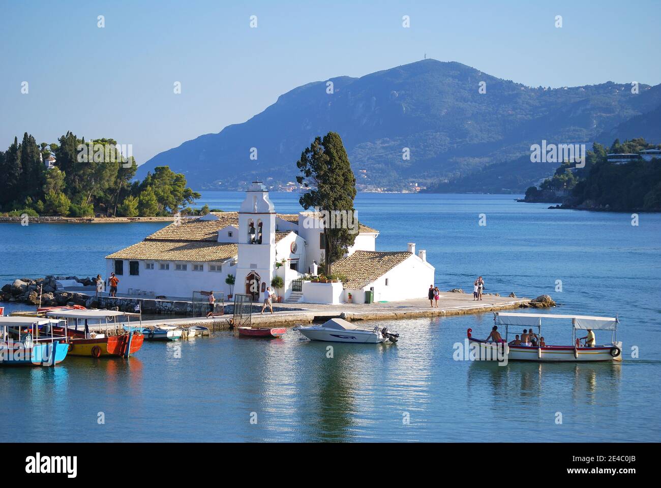 Mouse Island, PENISOLA DI KANONI, CORFU, CORFU, ISOLE IONIE, Grecia Foto Stock