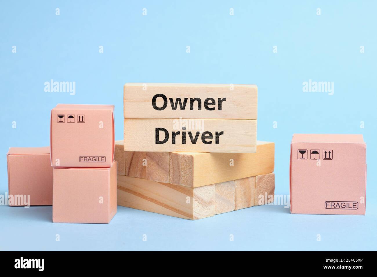 Corriere Industry Term Owner driver. Conducente subappaltatore Foto Stock