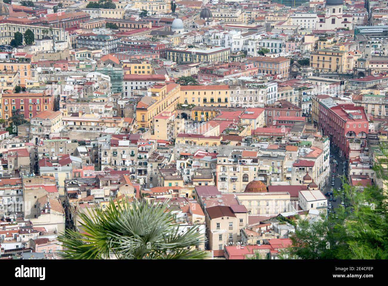 Vista sulla città di Napoli Foto Stock