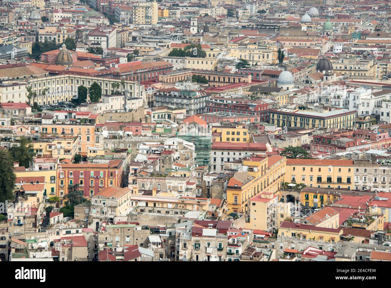 Vista sulla città di Napoli Foto Stock