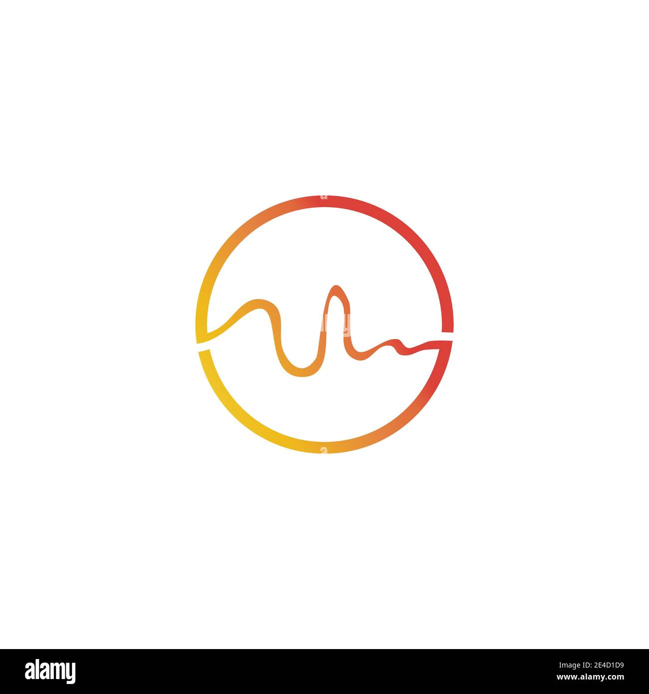 Le onde sonore illustrazione vettoriale del modello di progettazione Illustrazione Vettoriale