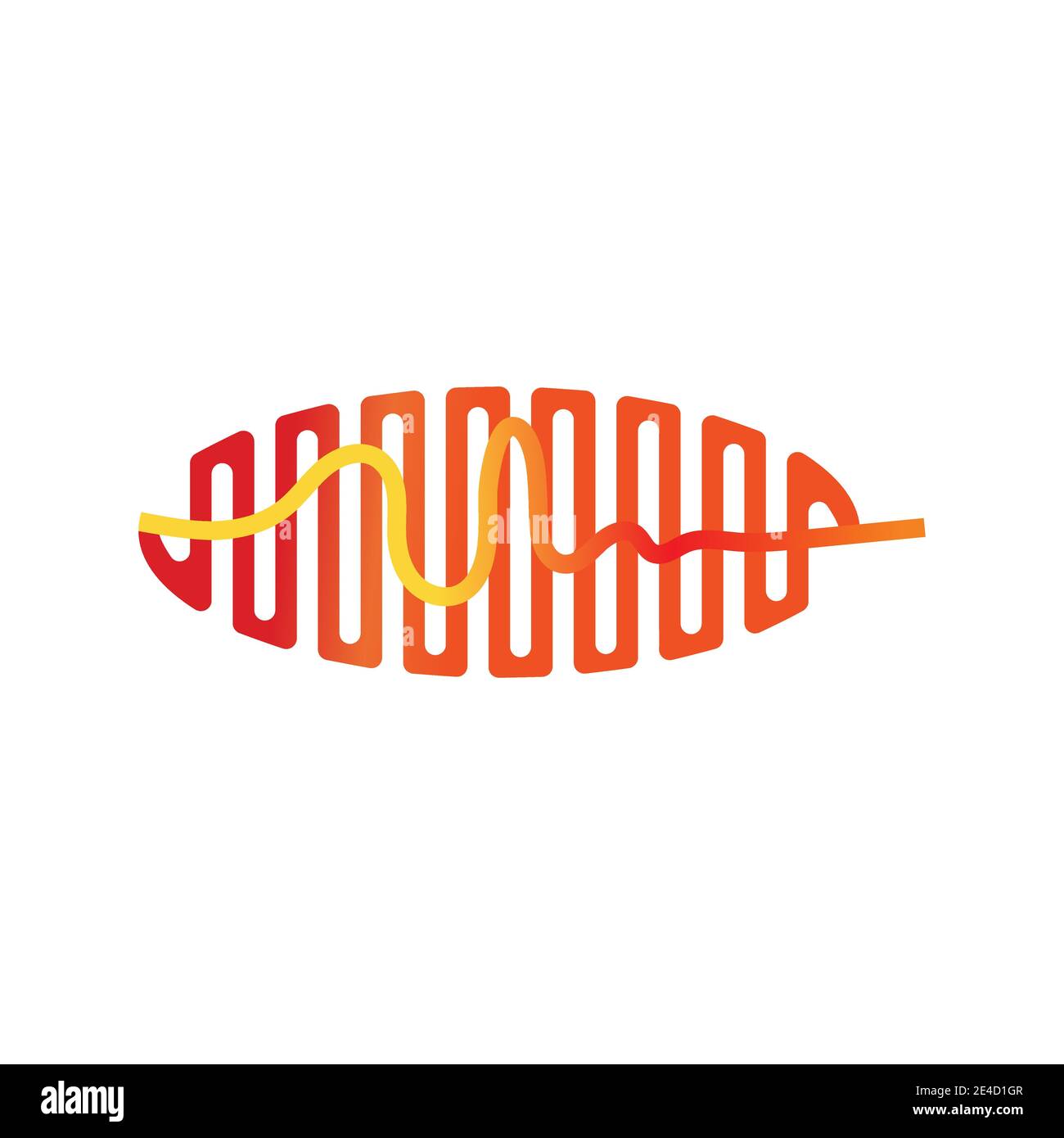 Le onde sonore illustrazione vettoriale del modello di progettazione Illustrazione Vettoriale