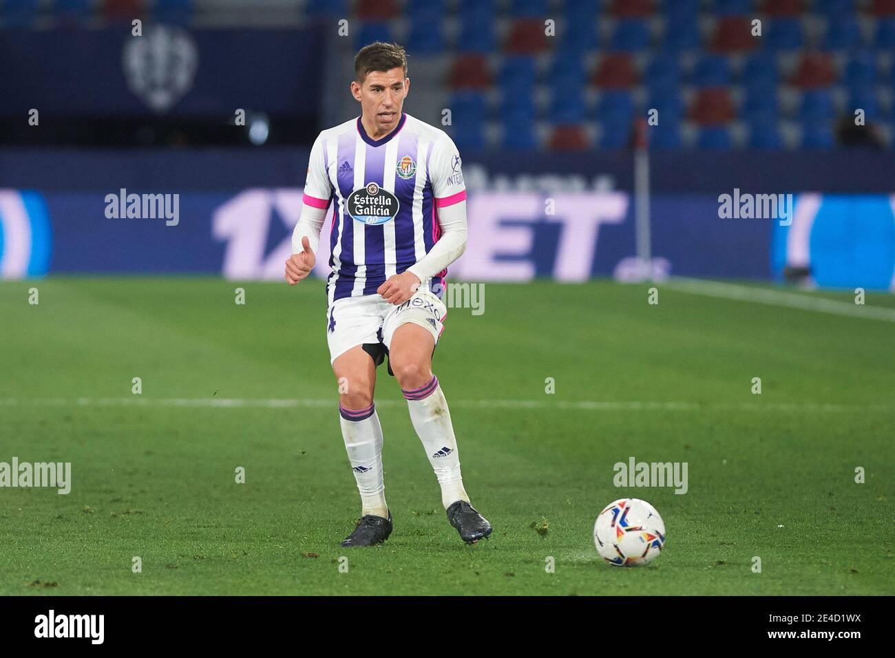 Ruben Alcaraz di Valladolid durante la partita di calcio del campionato spagnolo la Liga tra Levante e Valladolid il 22 gennaio 2021 all'Estadio Ciutat de Valencia a Valencia, Spagna - Foto Maria Jose Segovia / Spagna DPPI / DPPI / LiveMedia Foto Stock