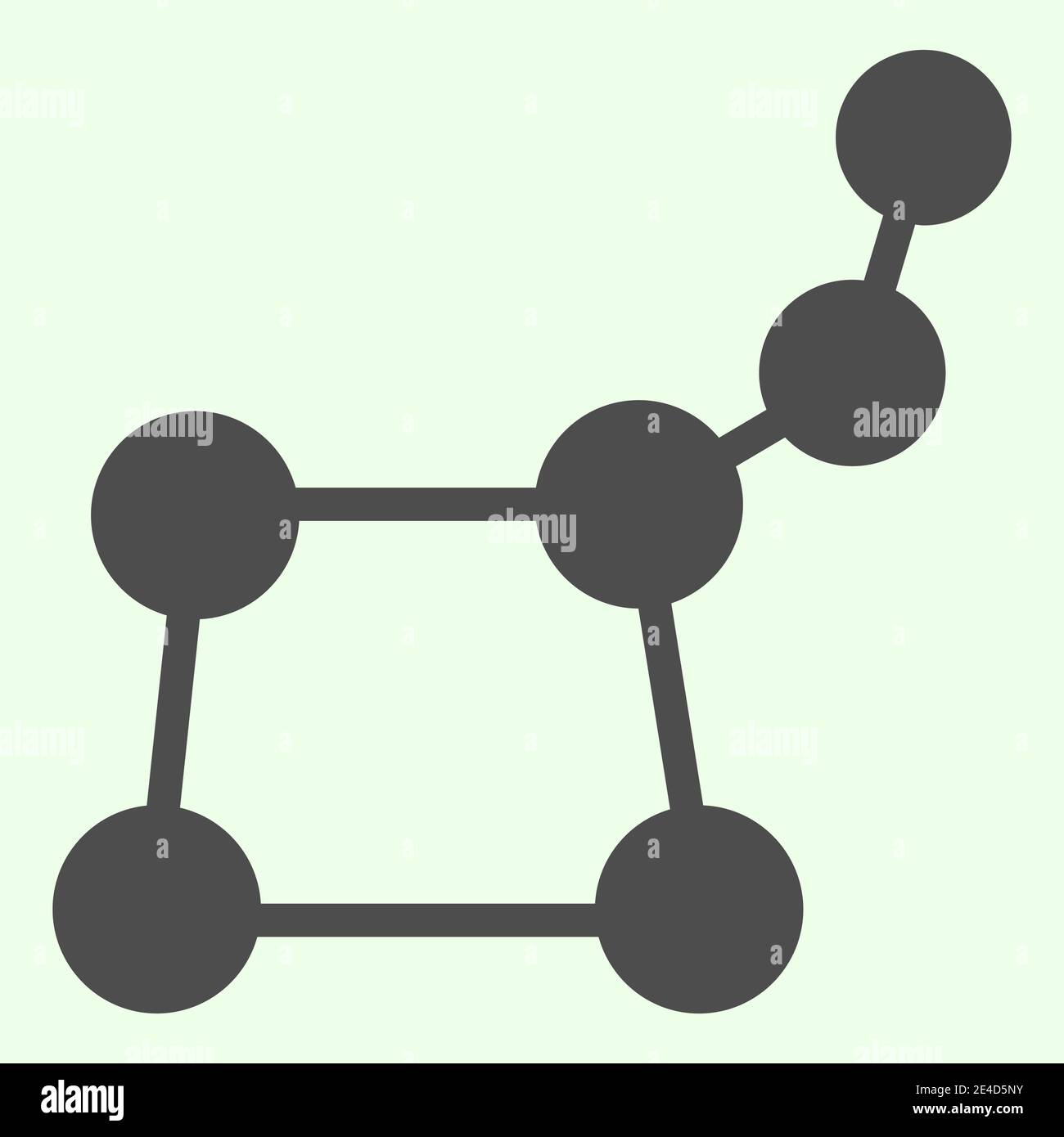 Icona solida della costellazione a stella. La costellazione del Grande Orso pittogramma in stile glifo su sfondo bianco. Segnaletica spaziale e astronomica per il concetto mobile Illustrazione Vettoriale