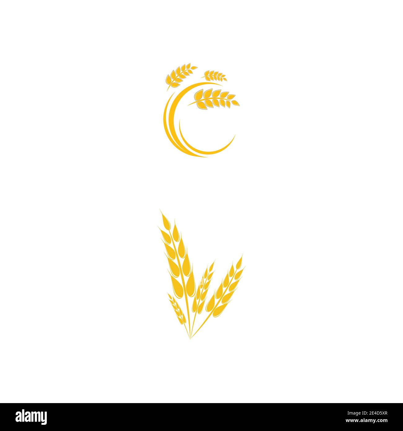 Agricoltura frumento icona vettore design Illustrazione Vettoriale