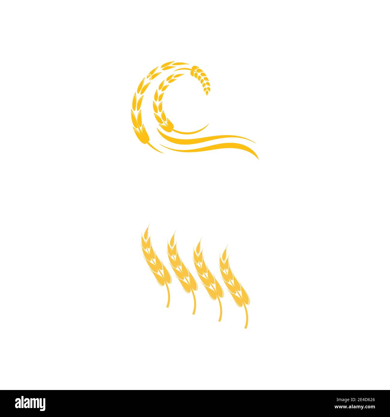 Agricoltura frumento icona vettore design Illustrazione Vettoriale