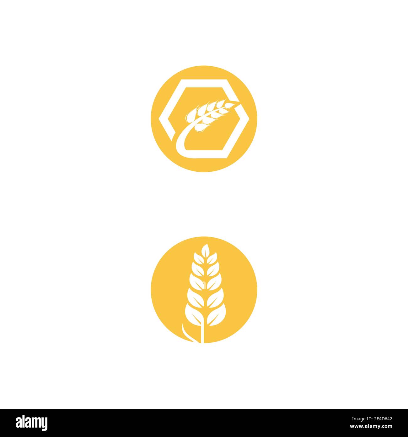 Agricoltura frumento icona vettore design Illustrazione Vettoriale