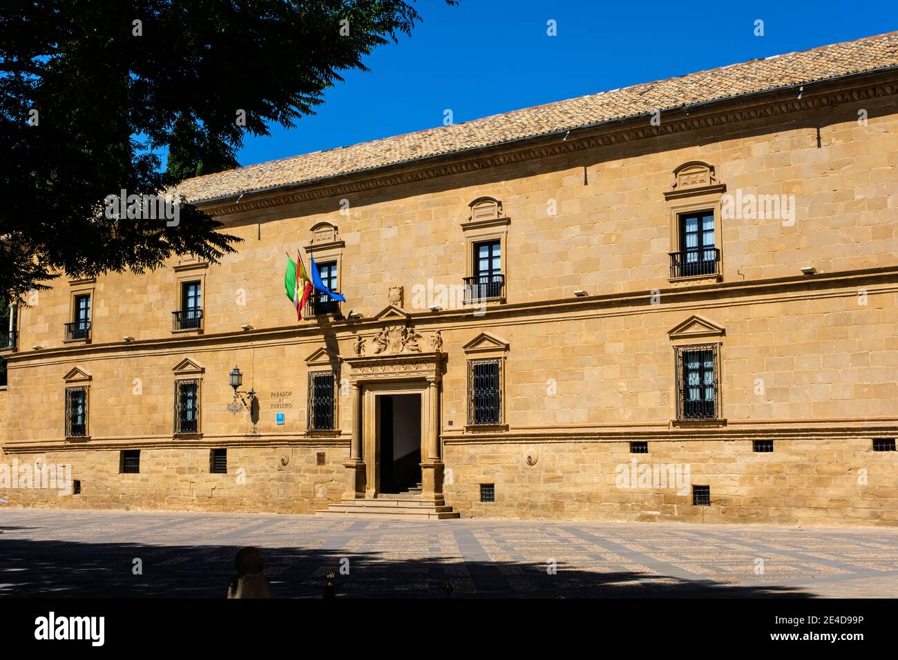 Palazzo Dean Ortega, Parador Nazionale del Turismo in Piazza Vazquez de Molina, Ubeda, Sito Patrimonio dell'Umanità dell'UNESCO. Provincia di Jaen, Andalusia, Spagna meridionale Foto Stock