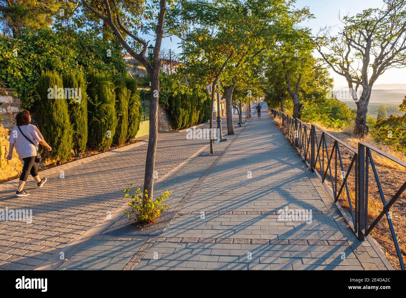 Passeggiata delle mura, Baeza, patrimonio dell'umanità dell'UNESCO. Provincia di Jaen, Andalusia, Spagna meridionale Europa Foto Stock