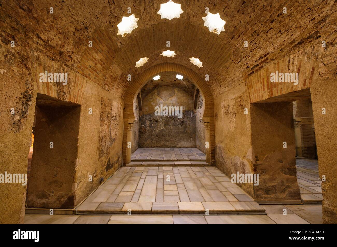 Centro culturale dei bagni arabi al Palazzo Villardompardo, città di Jaen. Andalusia, Spagna meridionale Europa Foto Stock