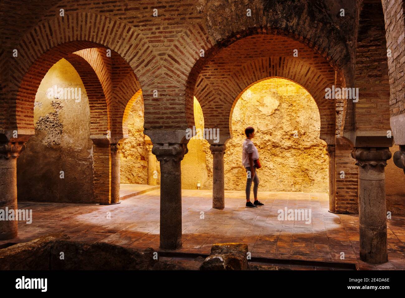 Centro culturale dei bagni arabi al Palazzo Villardompardo, città di Jaen. Andalusia, Spagna meridionale Europa Foto Stock