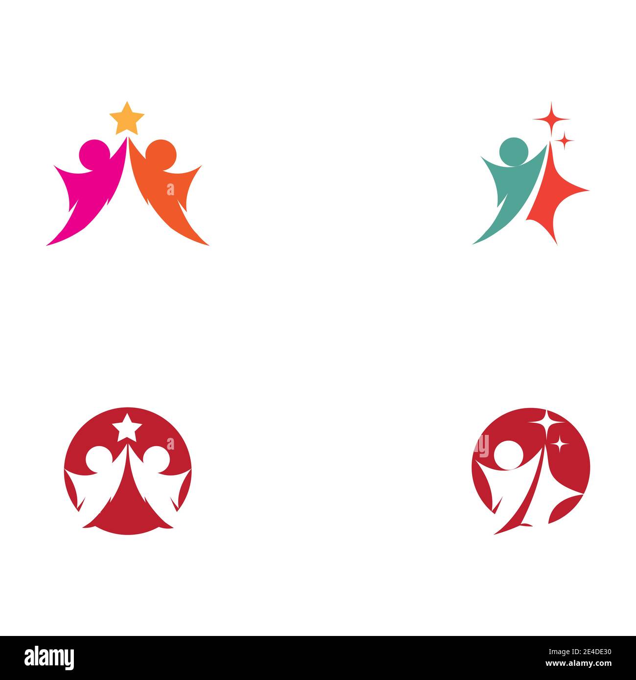 Gruppo di lavoro Imposta icona persone disegno illustrazione vettoriale Illustrazione Vettoriale