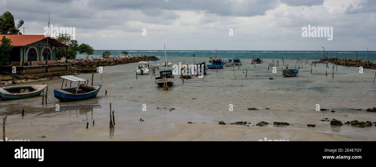 villaggio di pescatori cuba Foto Stock