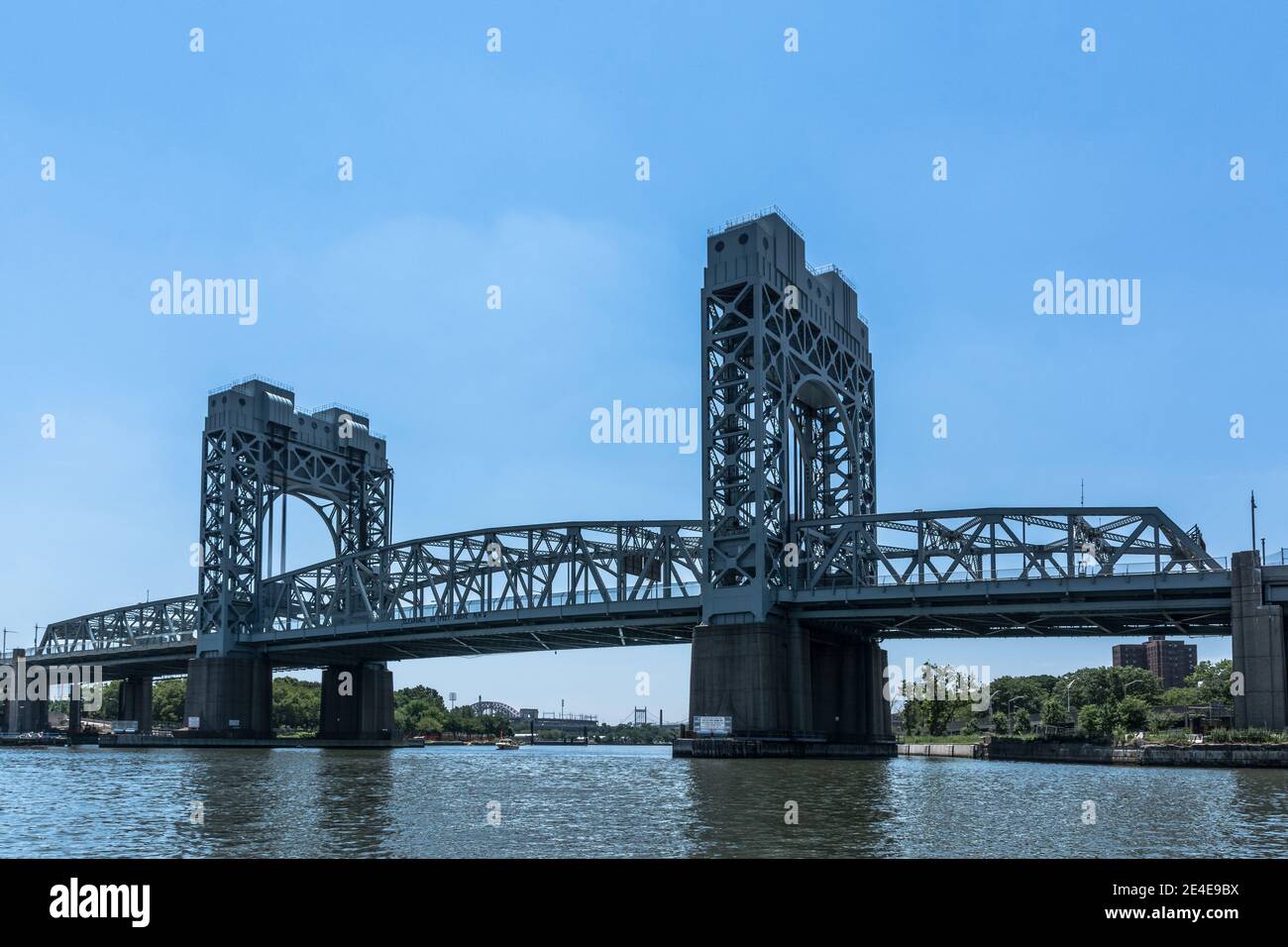 Manhattan, New York City, USA - 30 Giugno 2018 : Ponte Robert Kennedy sul Fiume Harlem Foto Stock