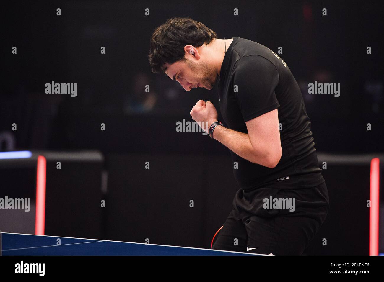 COVENTRY, REGNO UNITO. 23 gennaio 2021. GENIA Milchin (GER) durante il 2021 World Ping Pong Masters alla Ricoh Arena sabato 23 gennaio 2021 a COVENTRY, INGHILTERRA. Credit: Taka G Wu/Alamy Live News Foto Stock