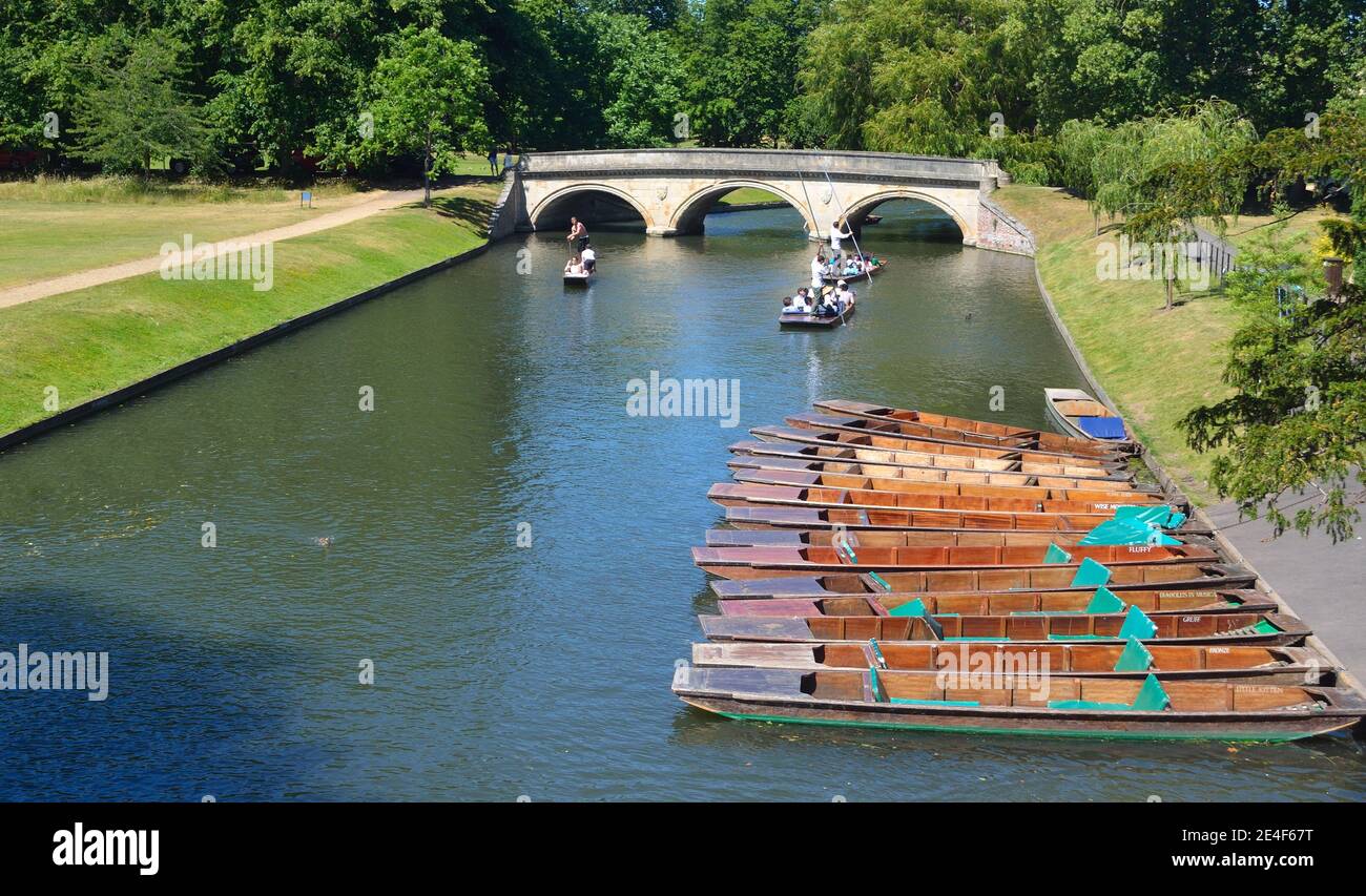 The Bridge at Trinity College Cambridge. Foto Stock