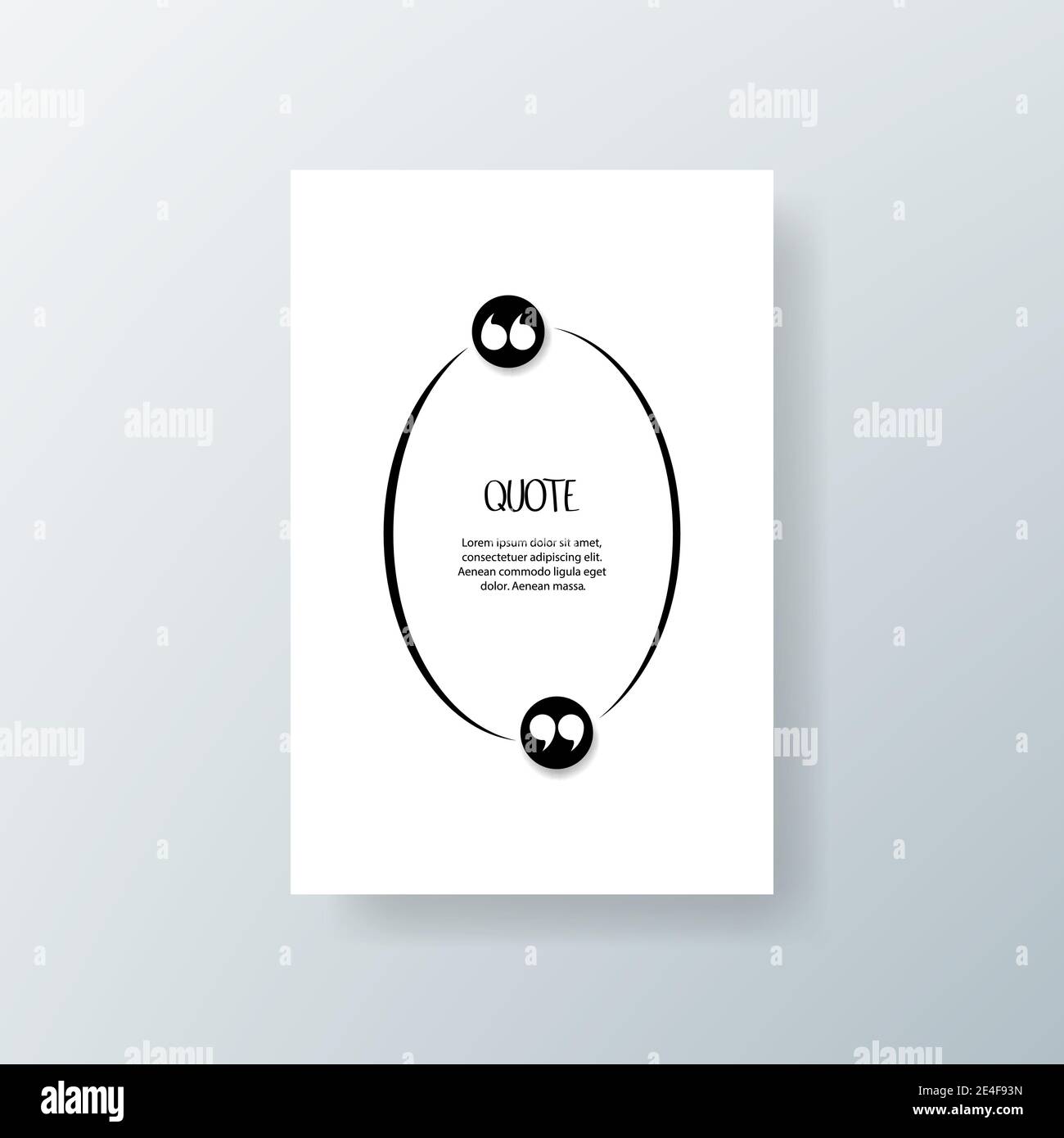 Cornice casella preventivo. Caselle di testo con sfondo bianco Illustrazione Vettoriale