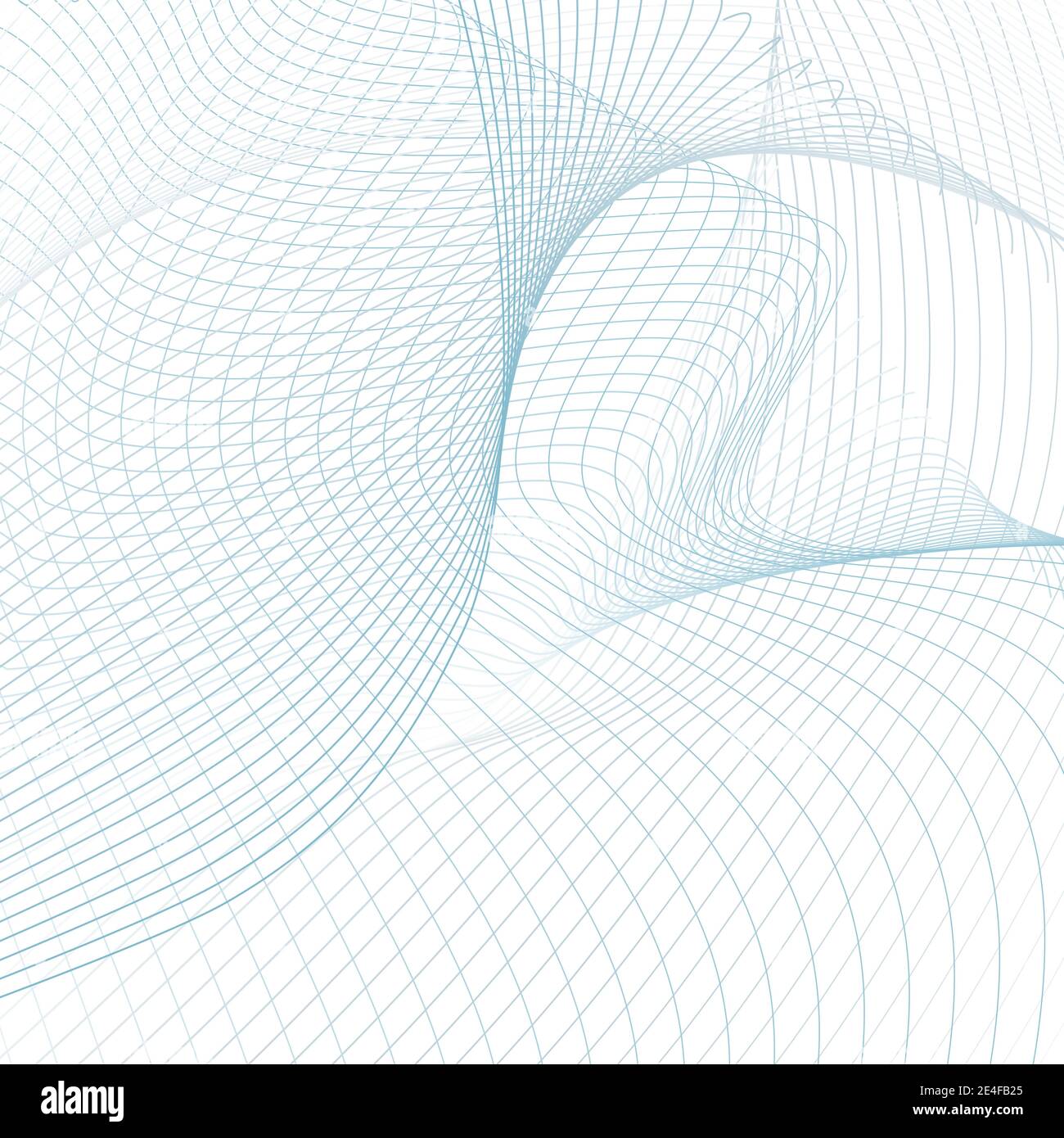 Background scientifico e tecnologico. Curve astratte di colore blu e grigio. Design line art, disegno tecnologico. Modello sci-tech moderno. Vettore EPS10 Illustrazione Vettoriale