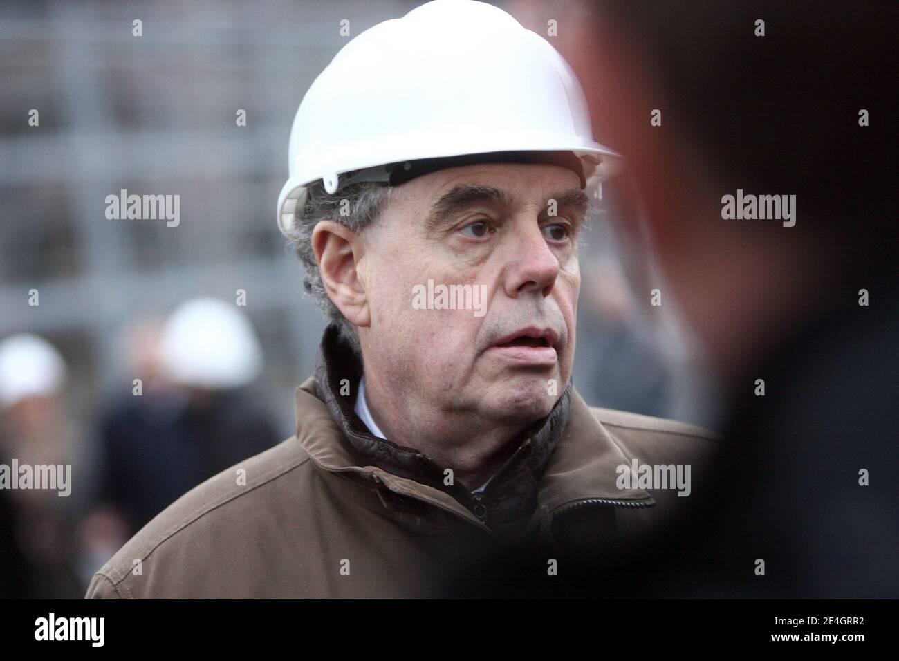 Il ministro francese della Cultura Frederic Mitterrand visita il castello di Luneville, a Luneville, in Francia, il 23 novembre 2009. Foto di Mathieu Cugnot/ABACAPRESS.COM Foto Stock