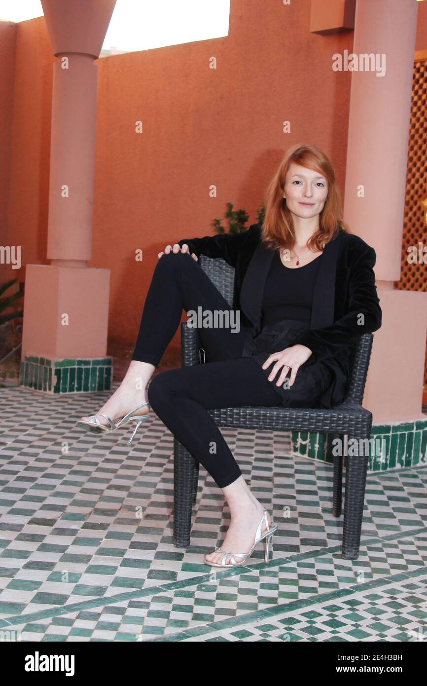 L'attrice Audrey Marnay pone per la fotocellula 'l'uomo che ha venduto il mondo' durante la 9 ° 'Marrakech Film Festival' cerimonia di apertura, a Marrakech, Marocco il 6 dicembre 2009. Foto di Denis Guignebourg/ABACAPRESS.COM Foto Stock