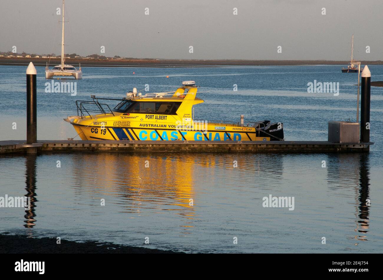 Lancio della guardia costiera del Volontario australiano a Port Albert, Victoria Foto Stock