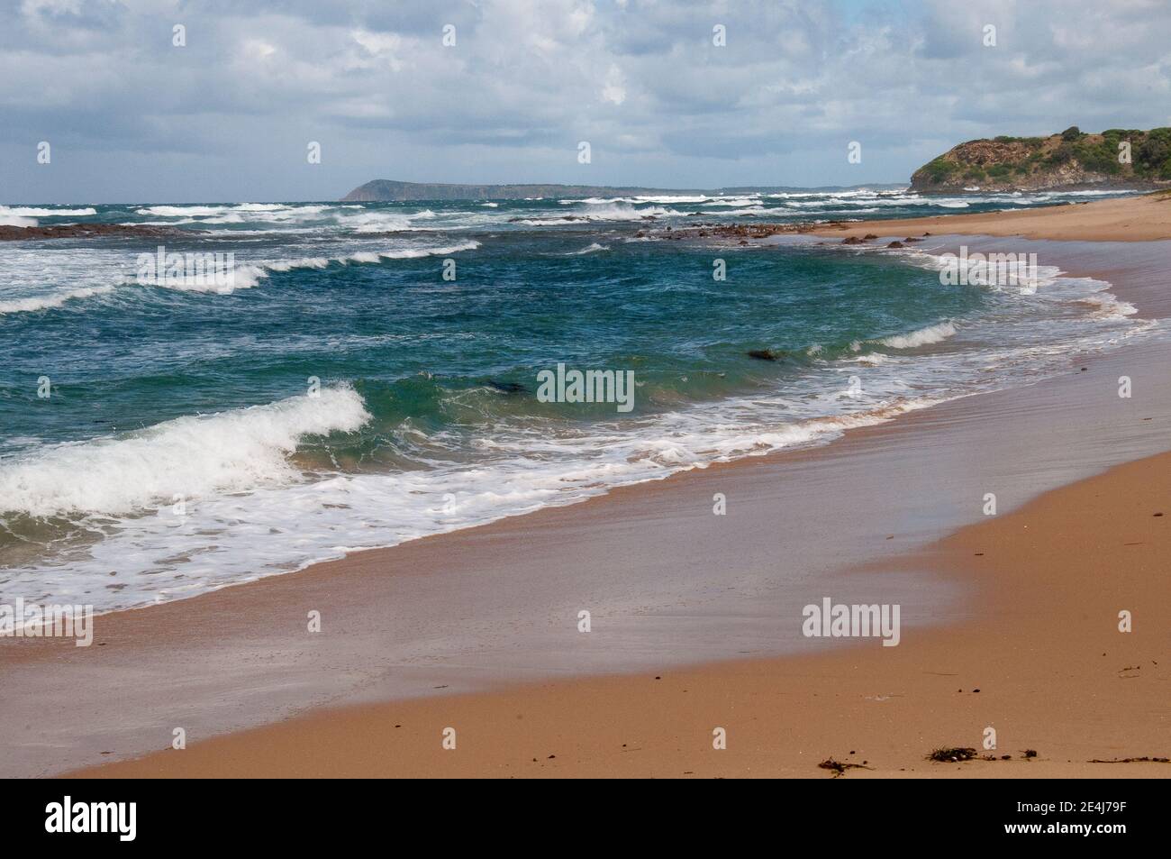 Spiaggia sul Porto Occidentale a Kilcunda, Gippsland Sud, Victoria, Australia Foto Stock