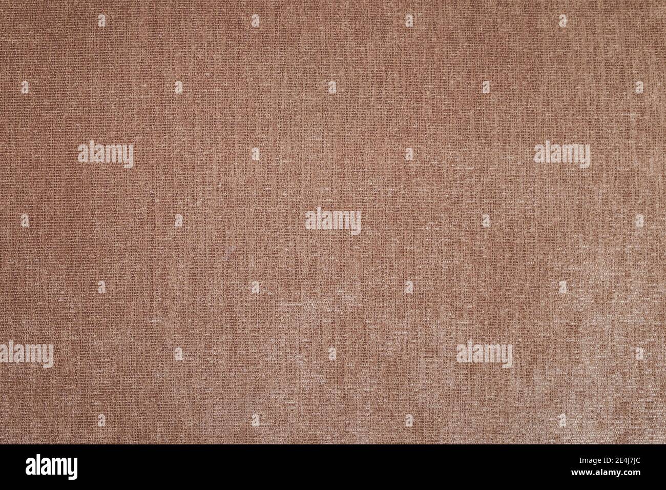 La consistenza del tessuto marrone grossolano. Viene utilizzato per la tappezzeria di mobili rustici. Foto Stock