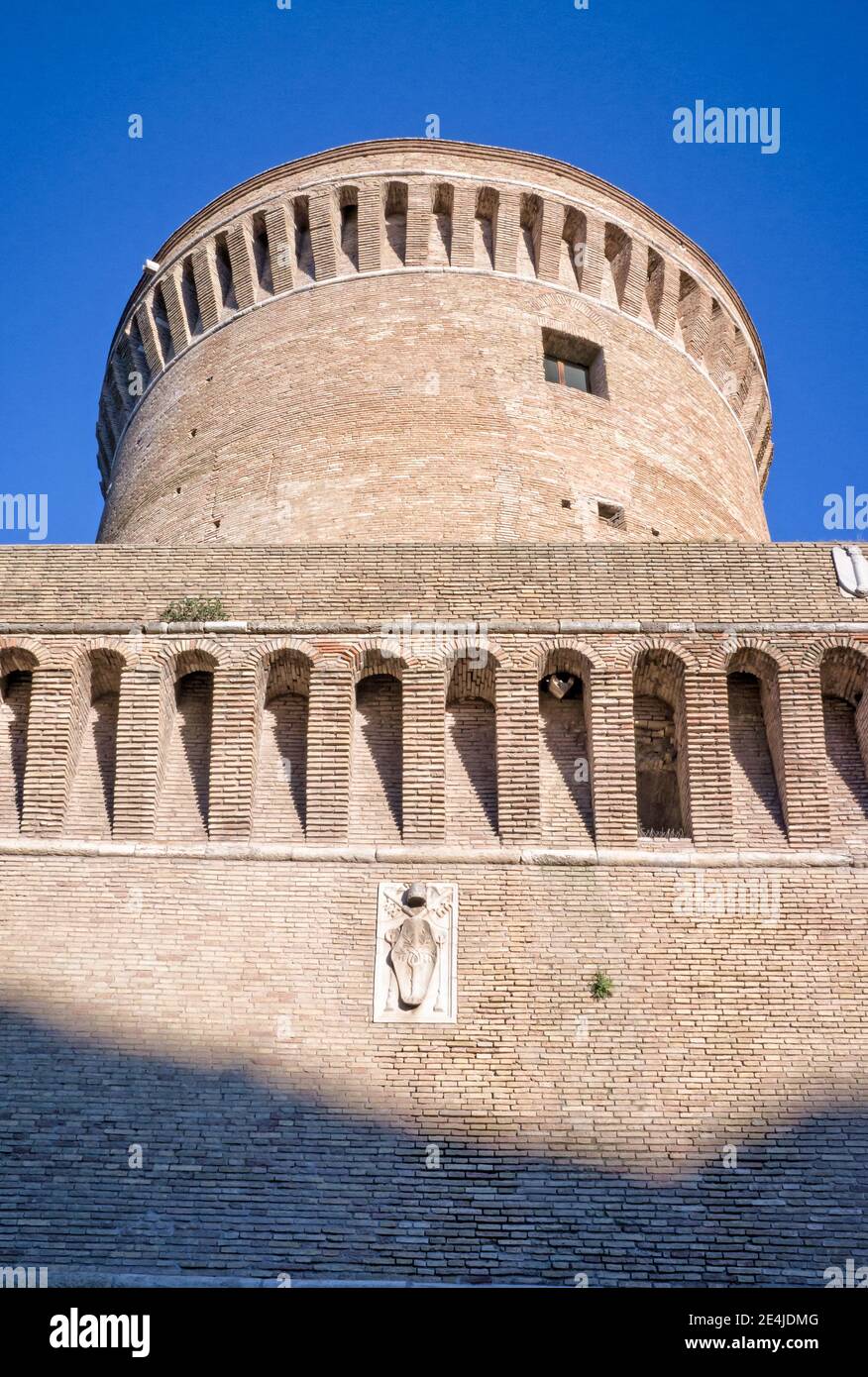 Castello di Giulio II a Ostia antica - Roma Italia Foto Stock