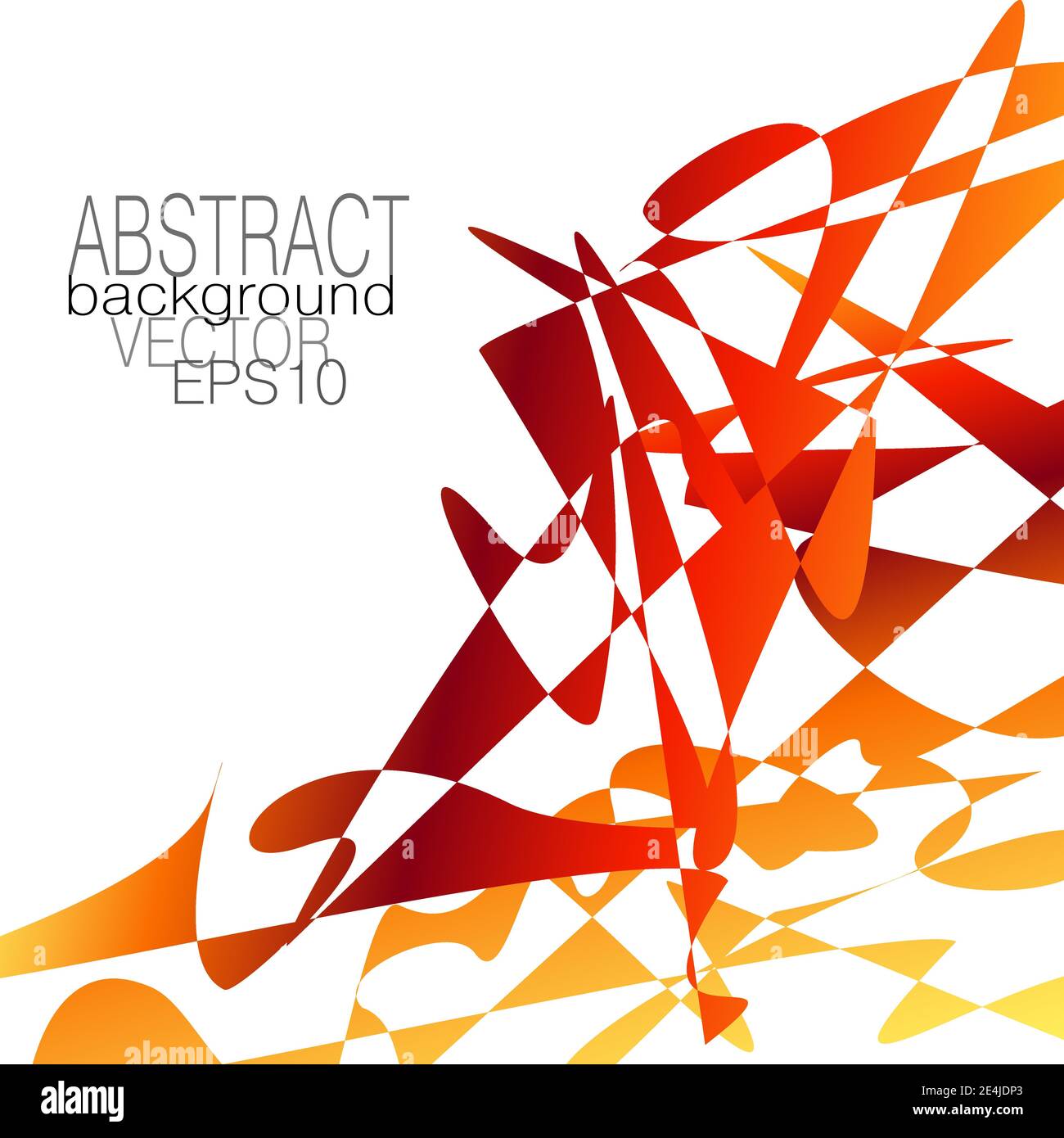 Schegge caotiche rosse, arancioni, gialle, frammenti. Modello vettoriale astratto. Gradiente multicolore luminoso. Design geometrico backgroundю e futuristico. EPS10 Illustrazione Vettoriale