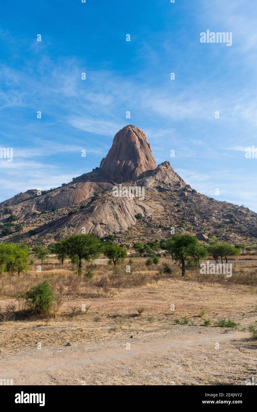 Impressionante montagna di granito, Sahel, Ciad Foto Stock