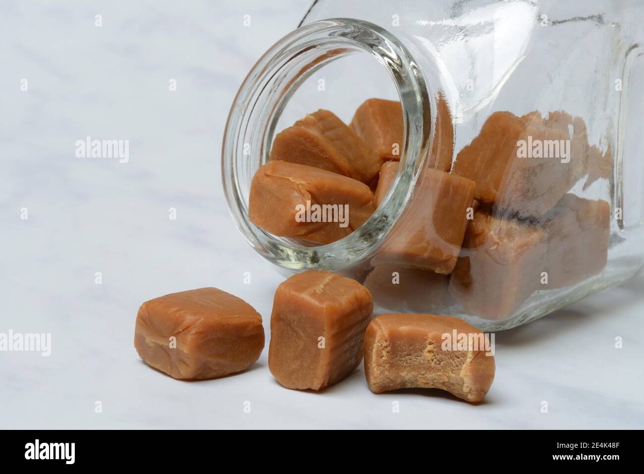 Caramelle inglesi in vaso di vetro, caramelle, caramelle, caramelle morbide, caramelle, caramelle, caramelle, caramelle, caramelle Foto Stock