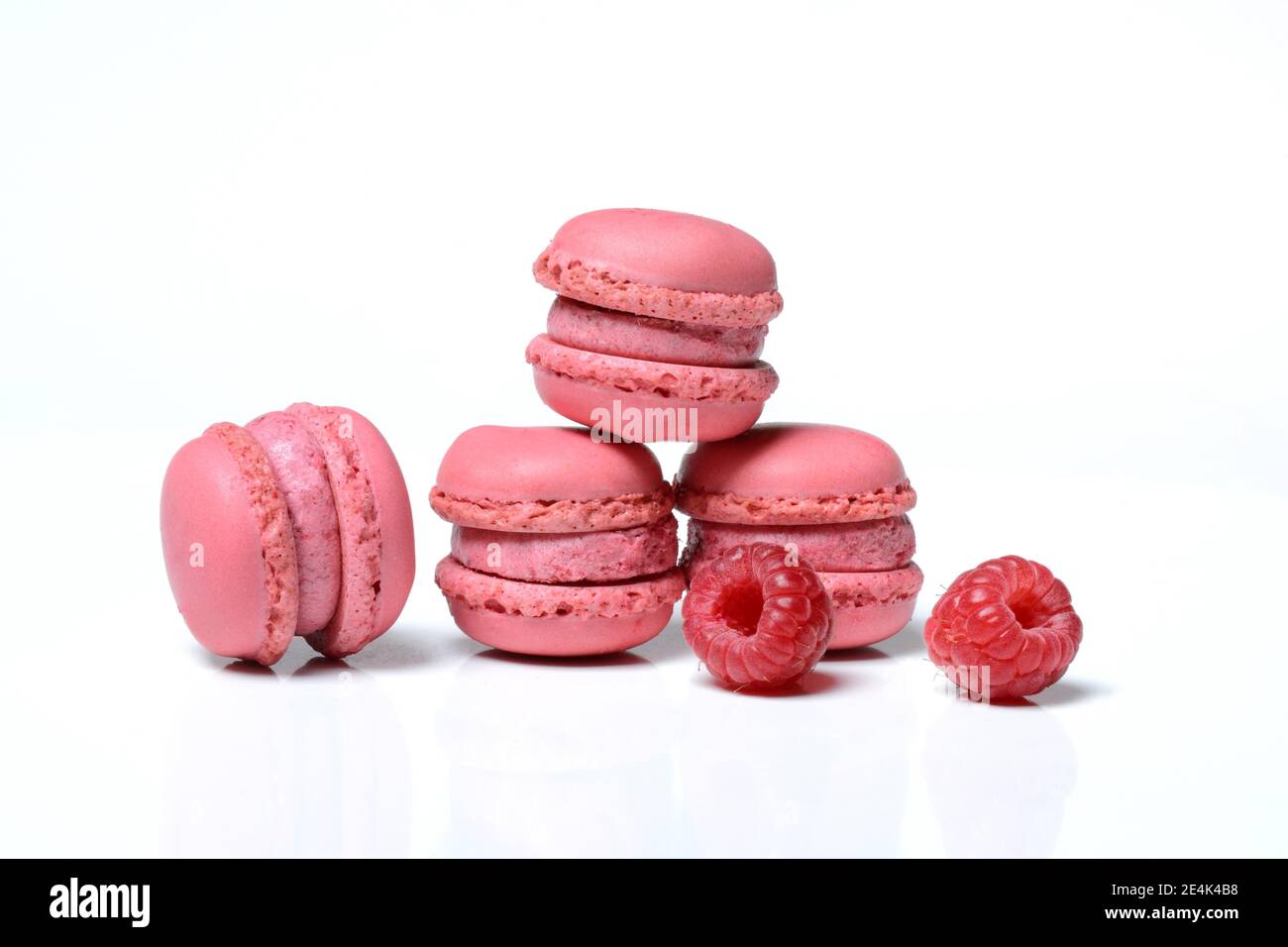 Pasticceria lussemburghese dal sapore lampone, macaroni, specialità di confiserie Spuengli, sapore, aroma lampone Foto Stock