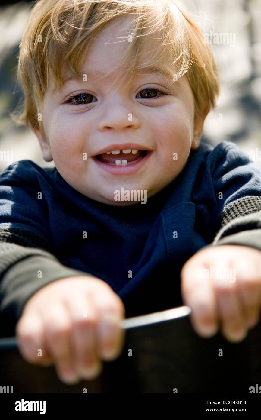 Neonato che piange Foto Stock