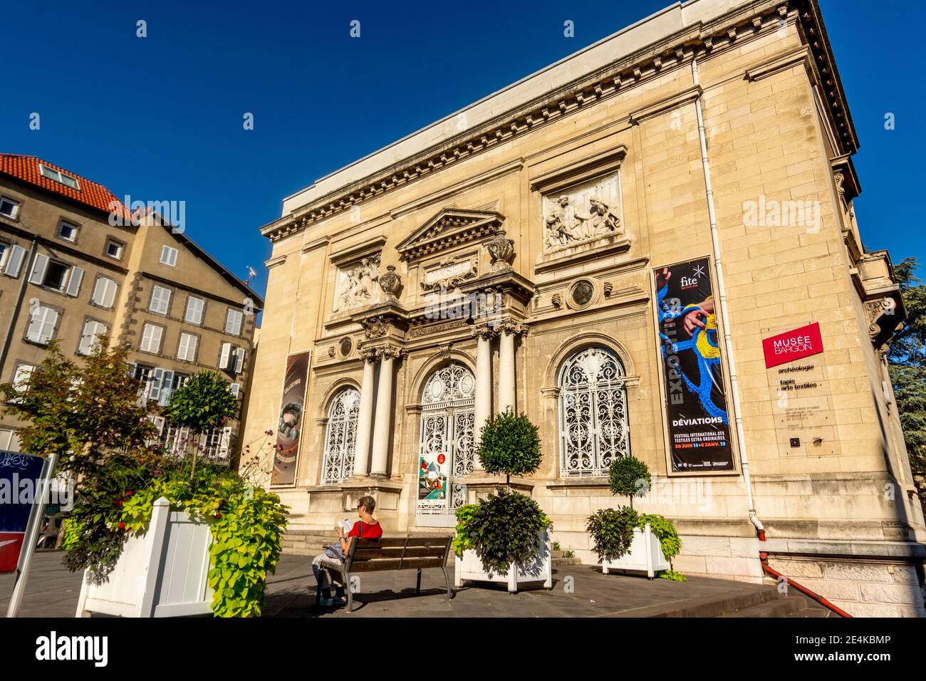 Clermont Ferrand. Facciata del museo di Bargoin. Puy de Dome. Auvergne-Rodano-Alpi. Francia Foto Stock