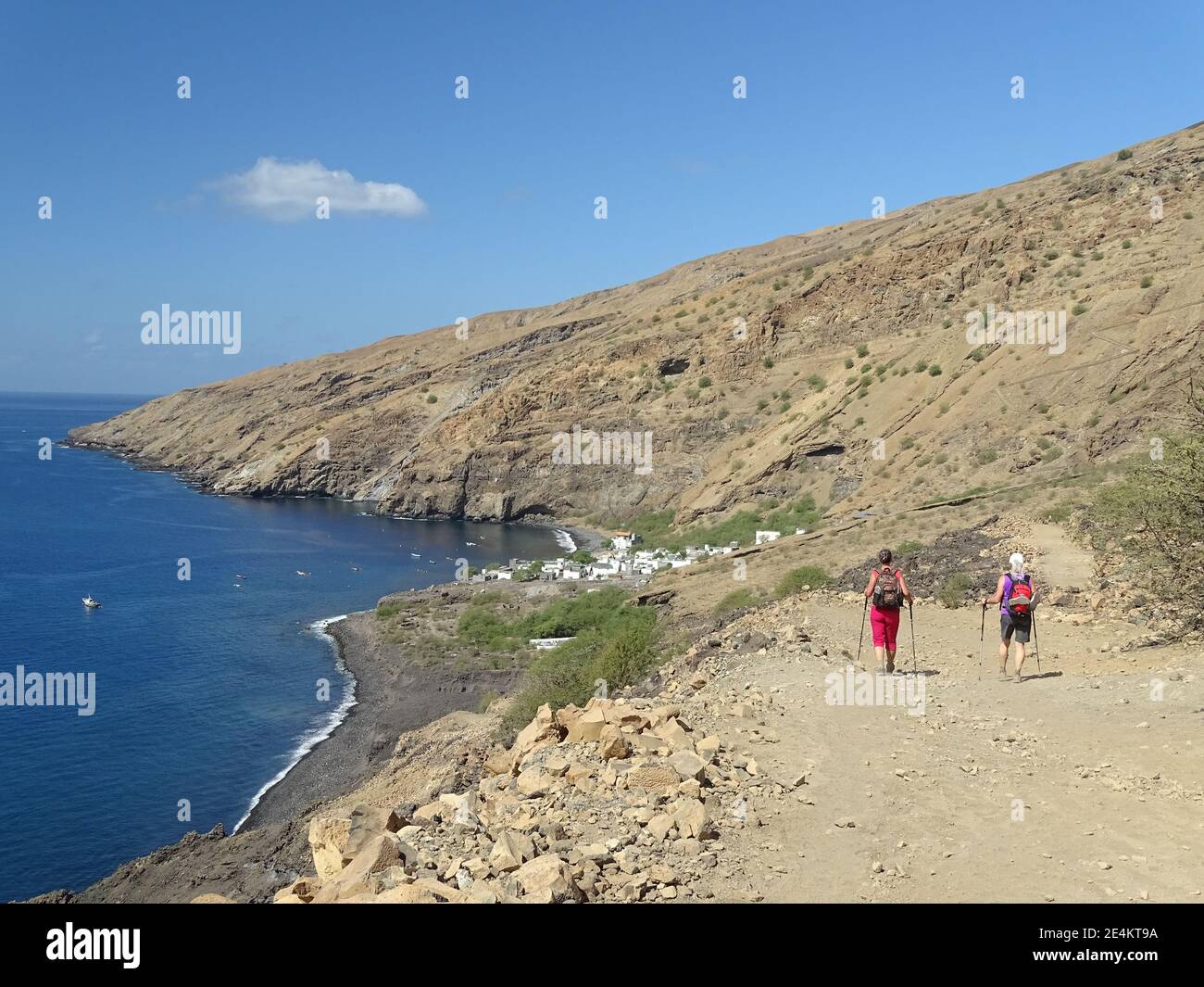 Capo Verde, escursioni per due persone, sull'isola di Santo Antao. Foto Stock