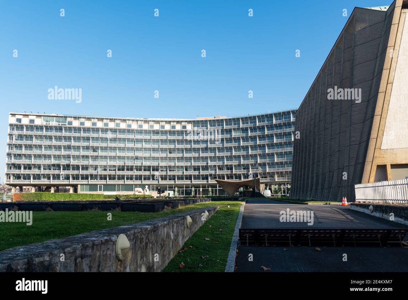 La sede dell'UNESCO a Parigi, Francia Foto stock - Alamy